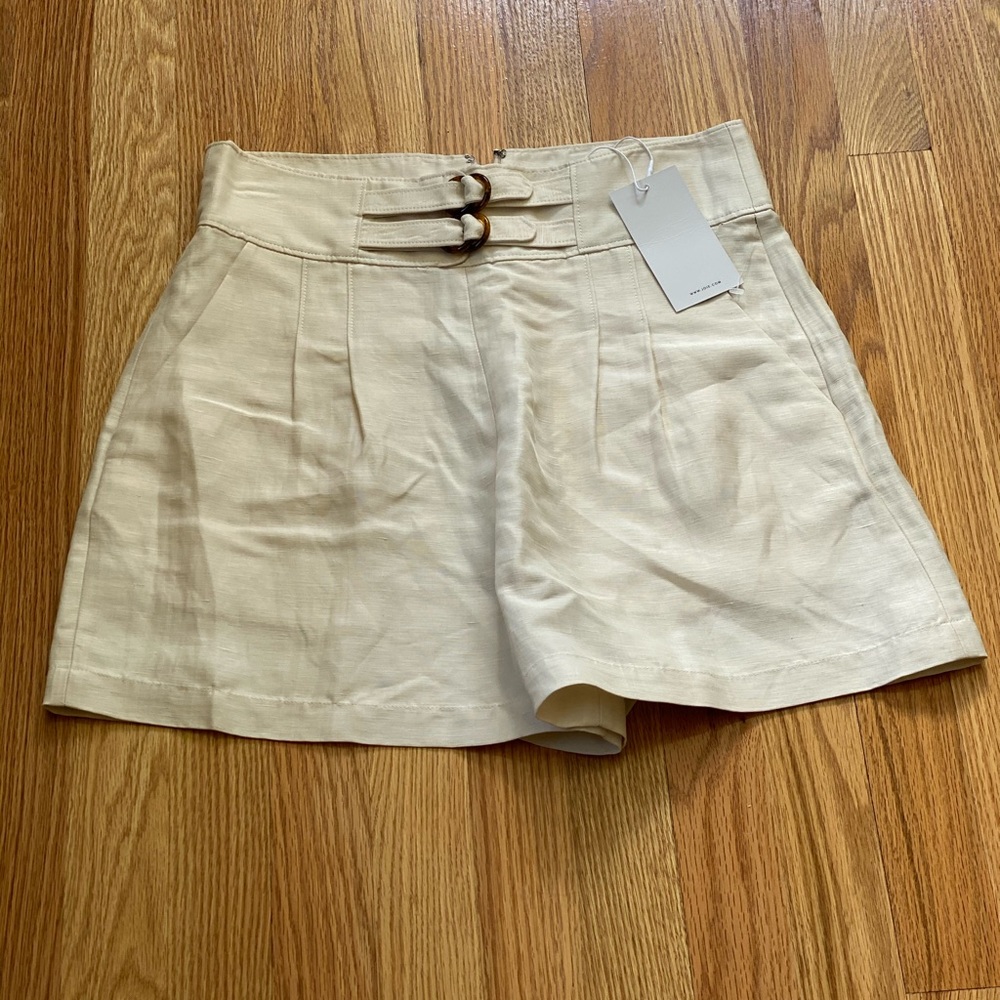 Joie NWT high waisted linen shorts size 8